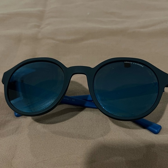 Armani Exchange Black and Blue Sunglasses - Picture 2 of 9